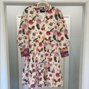 Emily Lovelock Adult Floral Tiered Dress in Multi-color print.